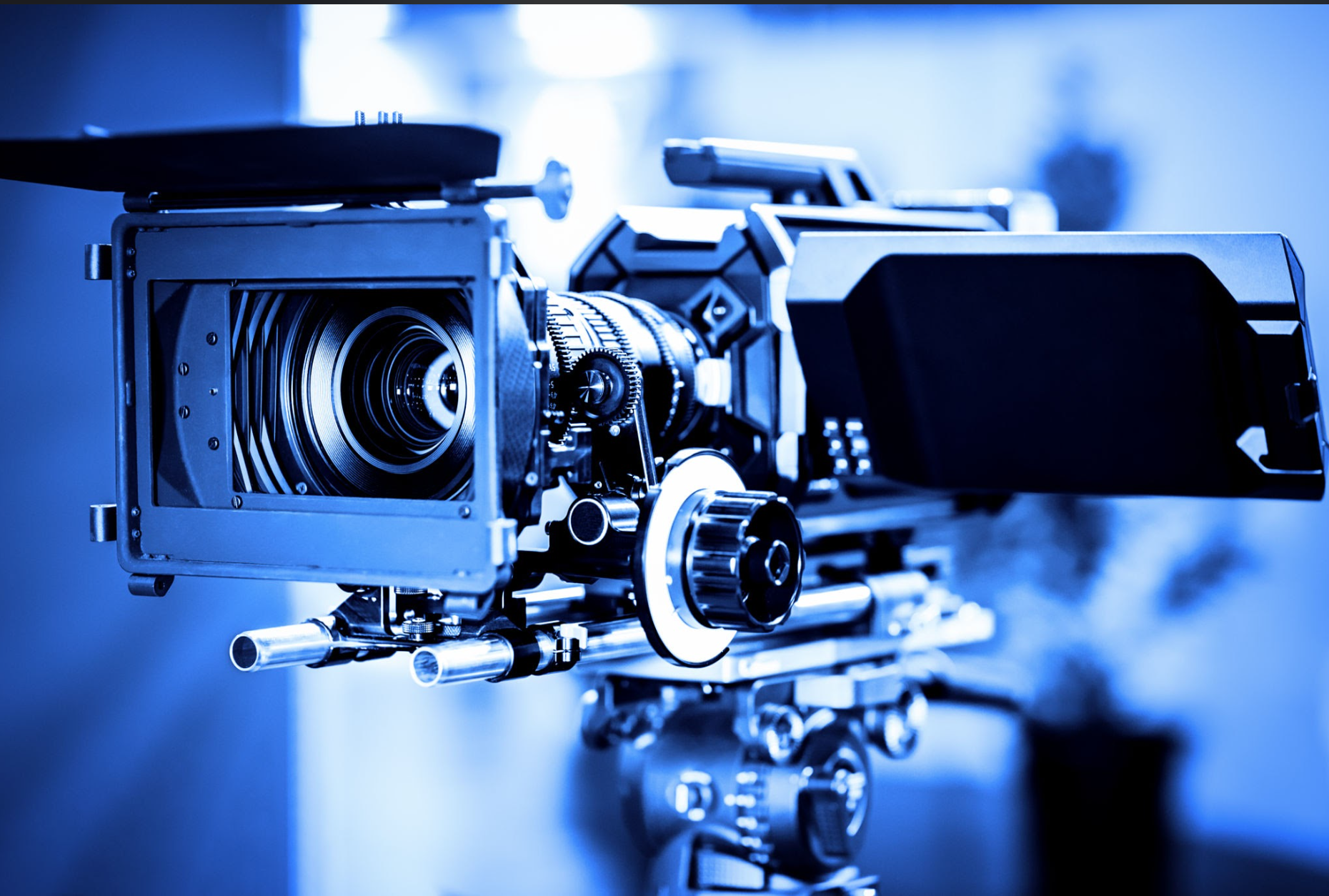 Cinema camera on set
